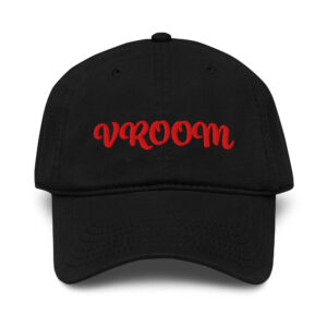 vroom cap – bold automotive baseball hat for car lovers & drivers